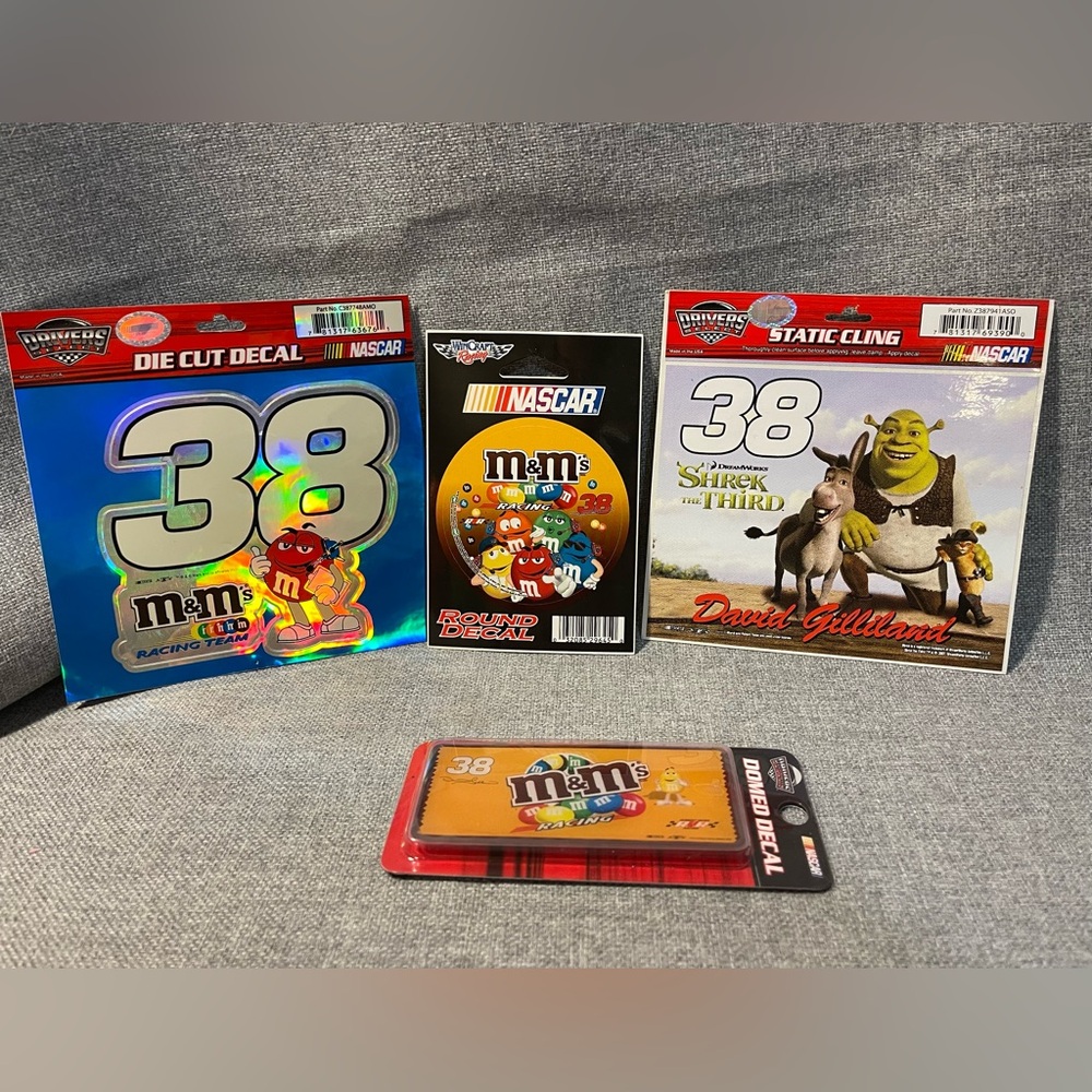 #38 M&M's Racing David Gilliland Decals Lot Of 4 New Old Stock